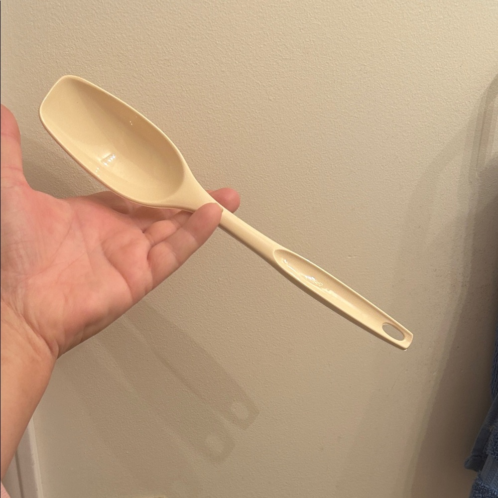 Vintage Foley Cream Nylon 11” Serving Spoon – Mid Century Kitchen Utensil